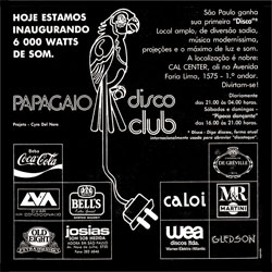 Chamada Papagaio Disco Club